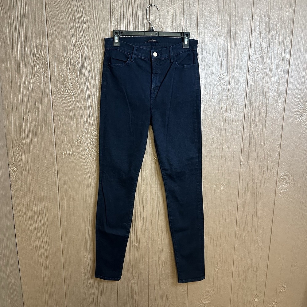 J Brand 620 Mid-Rise Super Skinny Navy Denim Women's Jeans Sz 31 Casual Stretch
